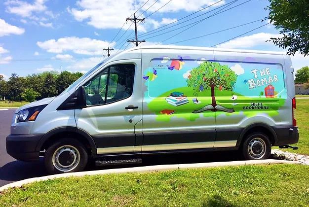 The Bomar Bookmobile at SBCP Library